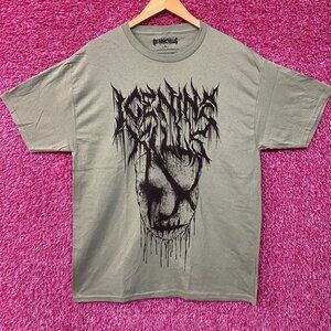 Ice Nine Inch Kills Silence Mask Rock Green Tee size Large